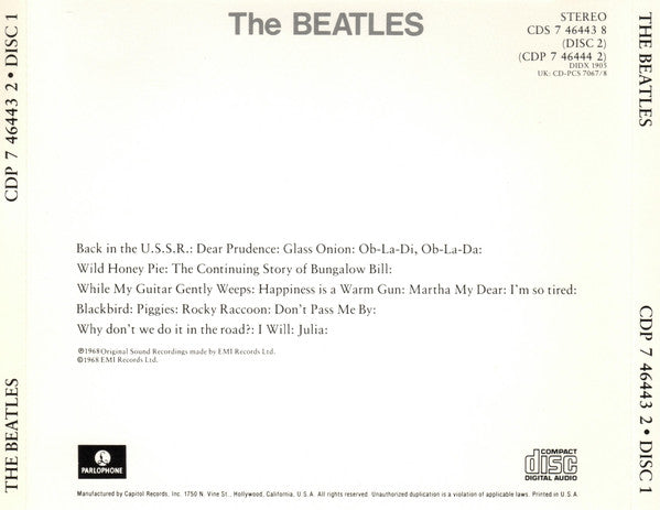 The Beatles (2xCD) | Near Mint (NM or M-) Near Mint (NM or M-) - ROCK / USED *NEAR MINT*