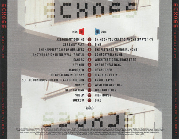 Echoes (The Best Of Pink Floyd) (2xCD) | Near Mint (NM) Near Mint (NM) - ROCK / USED *NEAR MINT*