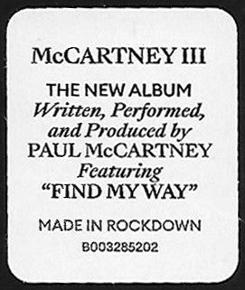 McCartney III (CD) | Near Mint (NM) Near Mint (NM) - ROCK / USED *NEAR MINT*