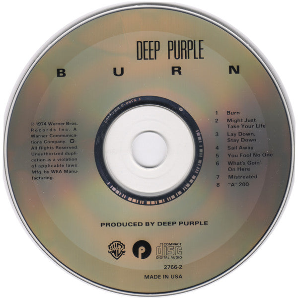 Burn (CD) | Near Mint (NM) Near Mint (NM) - ROCK / USED *NEAR MINT*