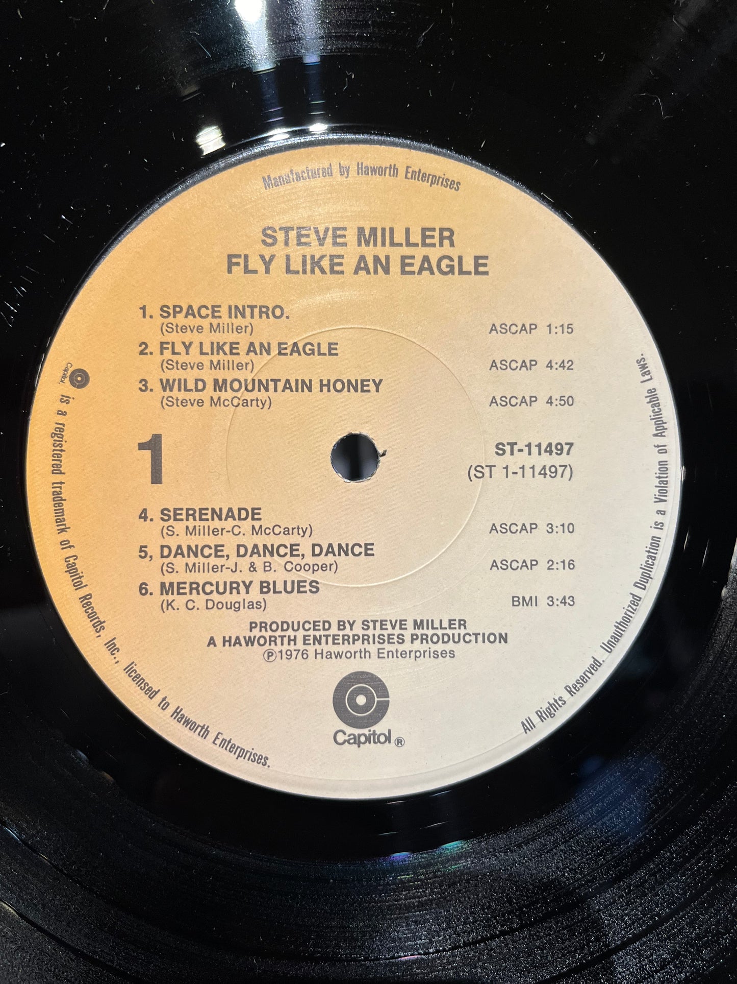 Steve Miller Band Fly Like An Eagle LP Near Mint (NM or M-) Near Mint (NM or M-)