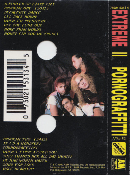 Extreme (2) - Extreme II: Pornograffitti *CASSETTE* | Near Mint (NM) Near Mint (NM) - ROCK / USED *NEAR MINT*
