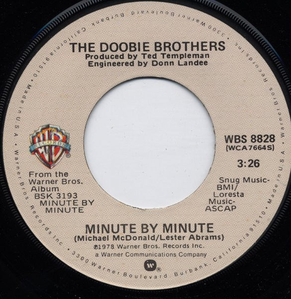 Minute By Minute (7" VINYL) | Near Mint (NM) Near Mint (NM) - ROCK / USED *NEAR MINT*