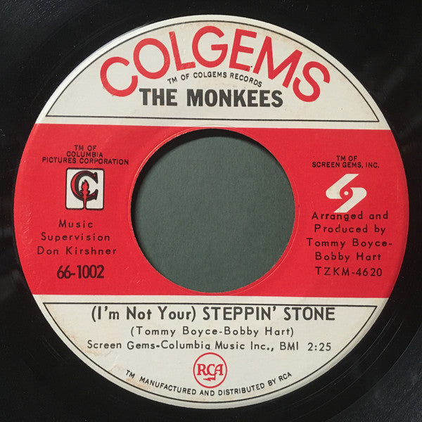 The Monkees - I'm A Believer / (I'm Not Your) Steppin' Stone | Very Good Plus (VG+) Very Good Plus (VG+) - ROCK / USED *VERY GOOD+/45*