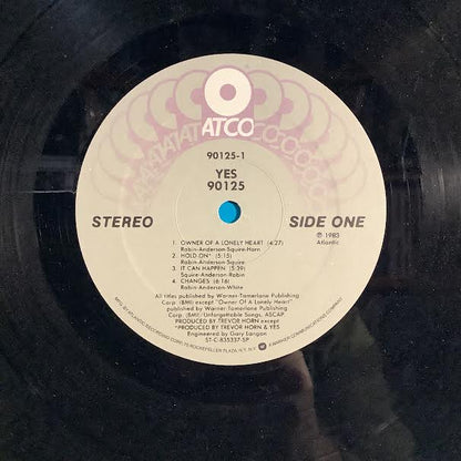 Yes - 90125 (SPECIALTY - VINYL) | Very Good Plus (VG+) Excellent (EX) - ROCK / USED *VERY GOOD++*