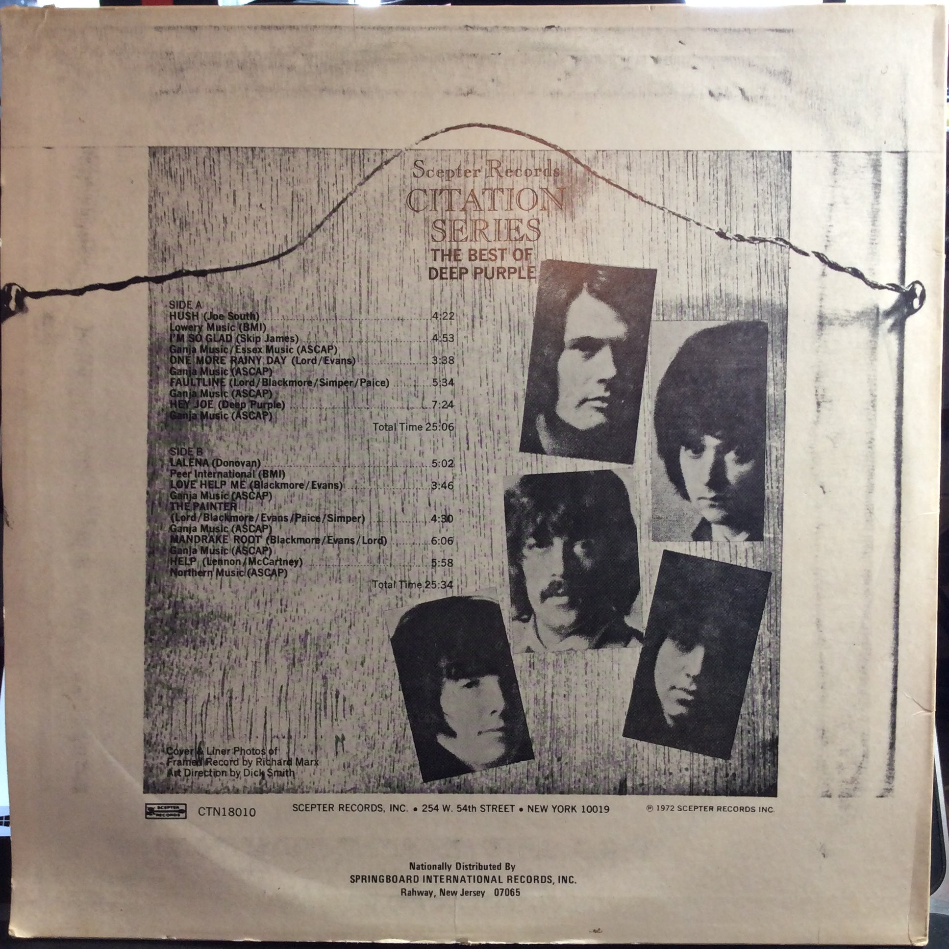 The Best Of Deep Purple (VINYL) | Very Good Plus (VG+) Very Good Plus (VG+) - ROCK / USED *VERY GOOD+*