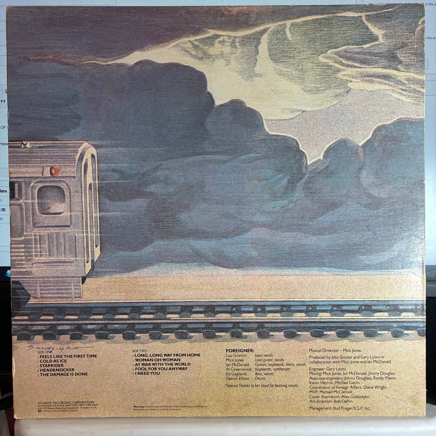 Foreigner (VINYL) | Very Good Plus (VG+) Excellent (EX) - ROCK / USED *VERY GOOD+*