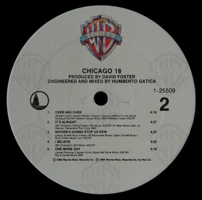 Chicago 18 (VINYL) | Very Good Plus (VG+) Excellent (EX) - ROCK / USED *VERY GOOD+*