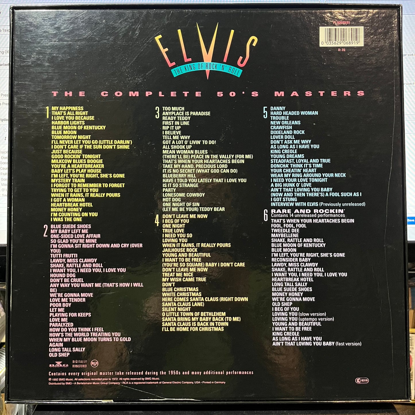 The King Of Rock 'N' Roll (The Complete 50's Masters)(VINYL BOX) | Very Good Plus Plus (VG++) Excellent (EX) - ROCK / USED *VERY GOOD++*