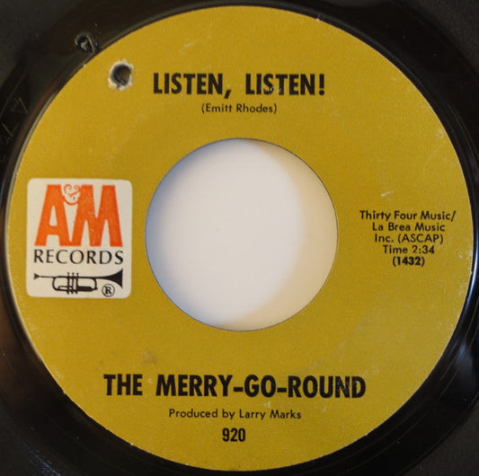 Listen, Listen! / Gonna Leave You Alone (7" VINYL) | Very Good Plus Plus (VG++) Generic - ROCK / USED *VERY GOOD++*