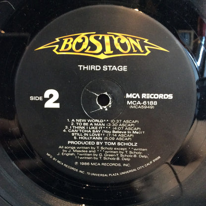 Third Stage (VINYL) | Very Good Plus (VG+) Very Good Plus (VG+) - ROCK / USED *VERY GOOD+*