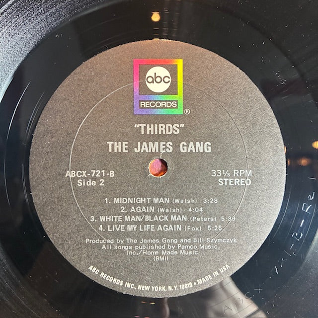 Thirds (VINYL) | Very Good Plus (VG+) Excellent+ (EX+) - ROCK / USED *VERY GOOD+*