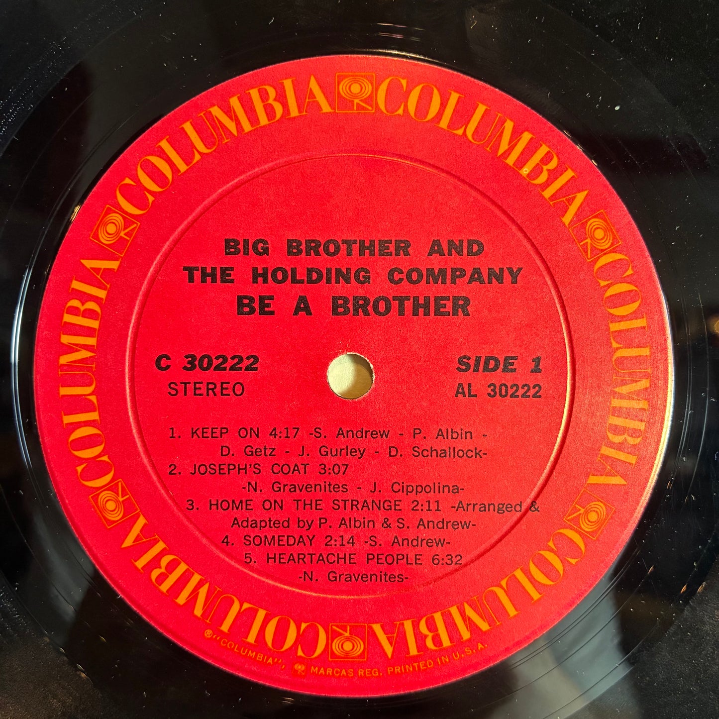 Be A Brother (VINYL) | Very Good Plus (VG+) Very Good Plus (VG+) - ROCK / USED *VERY GOOD+*