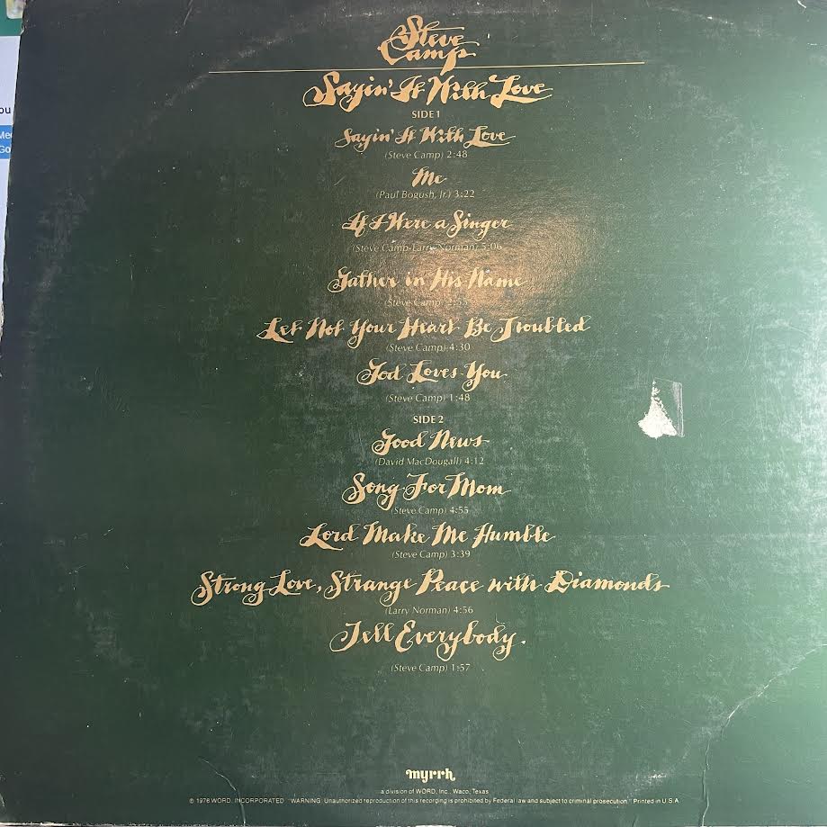 Sayin' It With Love (VINYL) | Very Good Plus (VG+) Very Good Plus (VG+) - ROCK / USED *VERY GOOD+*