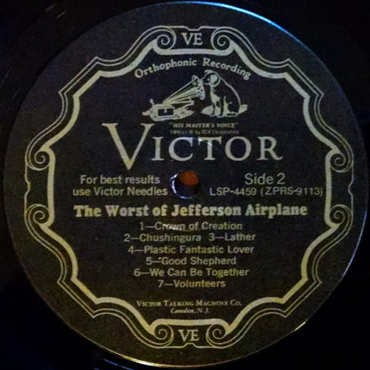 Jefferson Airplane - The Worst Of Jefferson Airplane | Very Good Plus (VG+) Near Mint (NM) - ROCK / USED *VERY GOOD+*