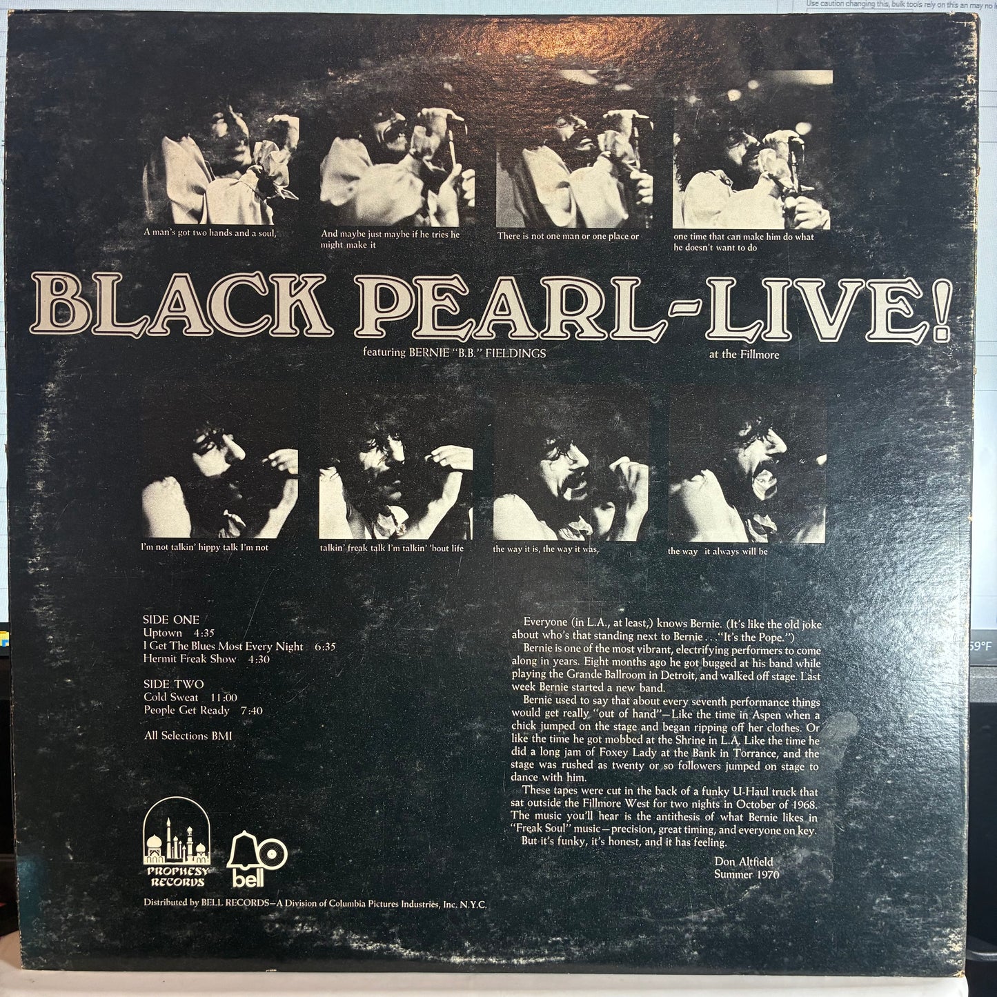 Black Pearl (9) - Live (VINYL) | Very Good Plus (VG+) Very Good Plus (VG+) - ROCK / USED *VERY GOOD+*