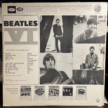 Beatles VI (VINYL) | Very Good Plus (VG+) Excellent (EX) - ROCK / USED *VERY GOOD+*