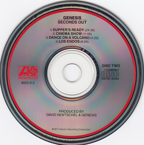 Genesis - Seconds Out (2xCD) | Very Good Plus (VG+) Very Good Plus (VG+) - ROCK / USED *VERY GOOD+*