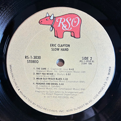 Slowhand (VINYL) | Very Good Plus (VG+) Excellent+ (EX+) - ROCK / USED *VERY GOOD+*