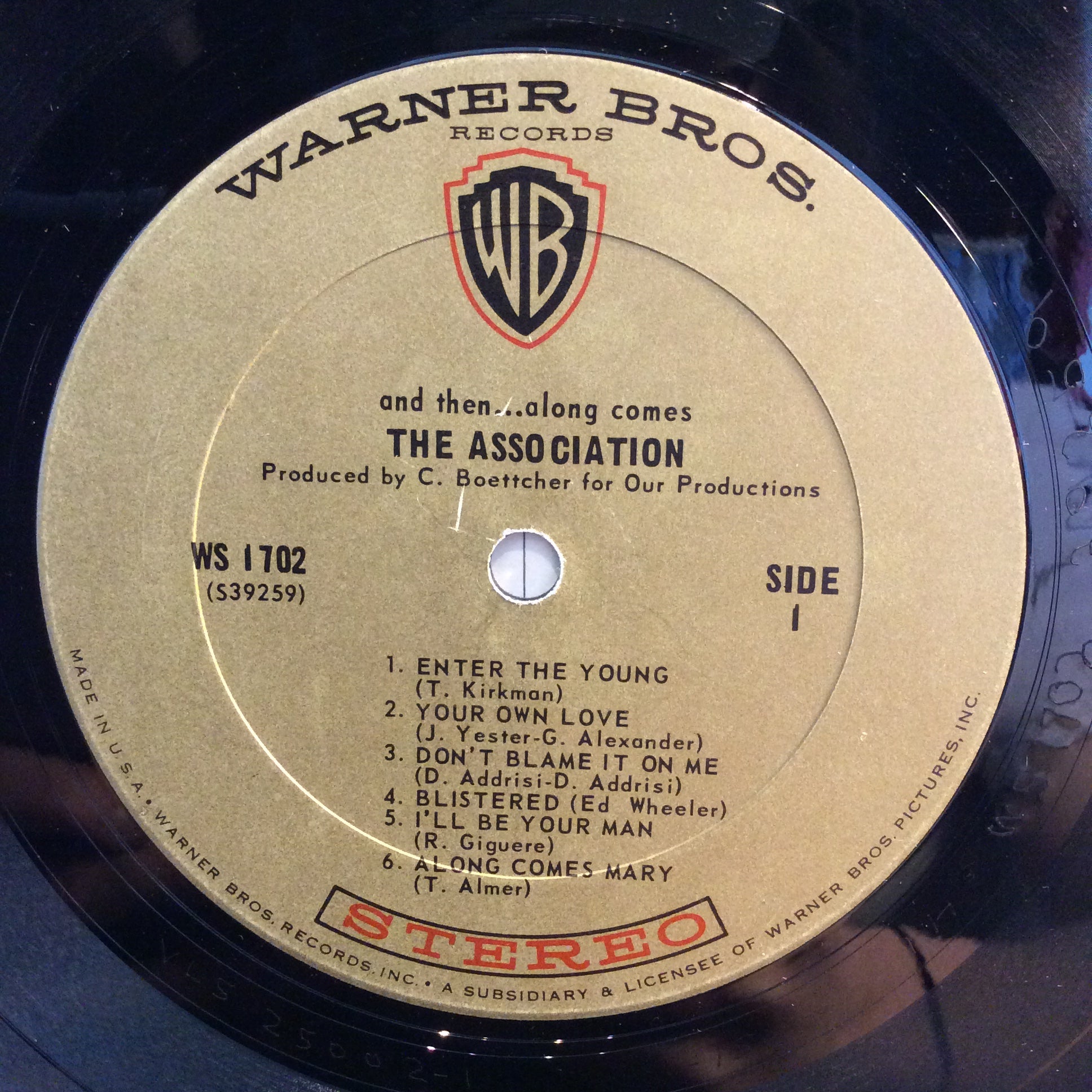 And Then...Along Comes The Association (VINYL) | Very Good Plus (VG+) Very Good (VG) - ROCK / USED *VERY GOOD++*
