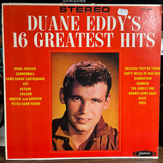 Duane Eddy's 16 Greatest Hits (VINYL) | Very Good Plus Plus (VG++) Excellent (EX) - ROCK / USED *VERY GOOD++*