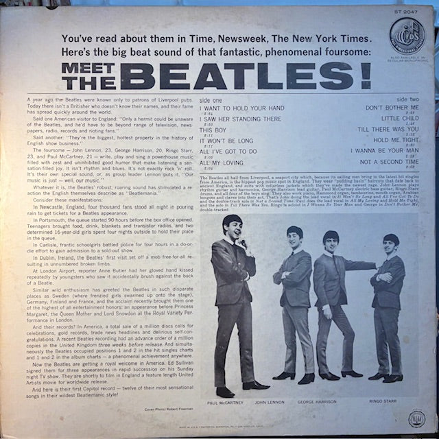 Meet The Beatles! (VINYL) | Very Good Plus Plus (VG++) Very Good Plus (VG+) - ROCK / USED *VERY GOOD++*