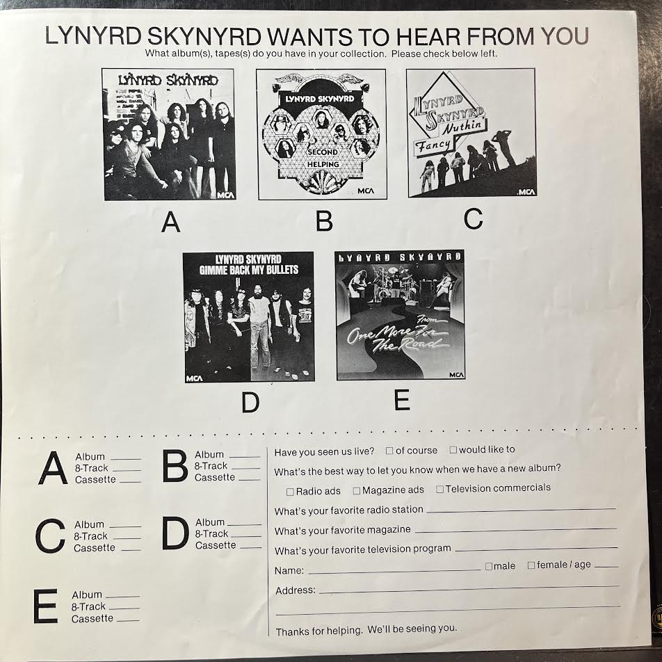 Lynyrd Skynyrd - Street Survivors (VINYL) | Very Good Plus (VG+) Very Good Plus (VG+) - ROCK / USED *VERY GOOD+*