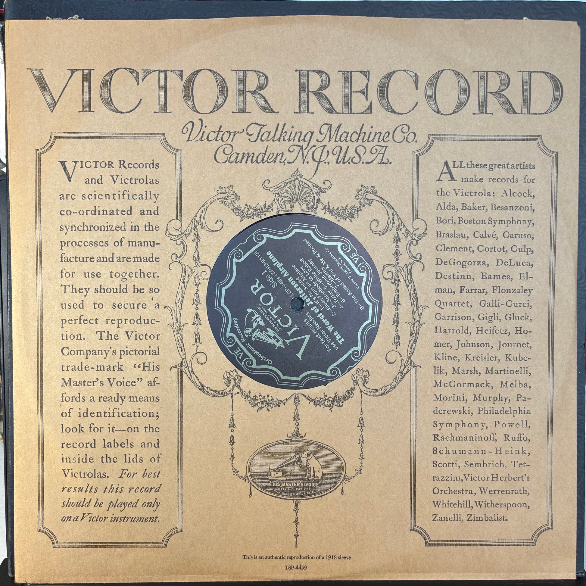 The Worst Of Jefferson Airplane (VINYL) | Very Good Plus (VG+) Excellent+ (EX+) - ROCK / USED *VERY GOOD+*