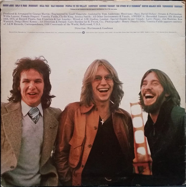 America (2) - Hearts *SANTA MARIA* | Very Good Plus (VG+) Excellent (EX) - ROCK / USED *VERY GOOD+*