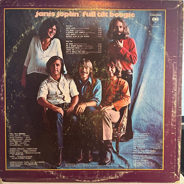 Pearl (VINYL) | Very Good Plus (VG+) Very Good (VG) - ROCK / USED *VERY GOOD+*