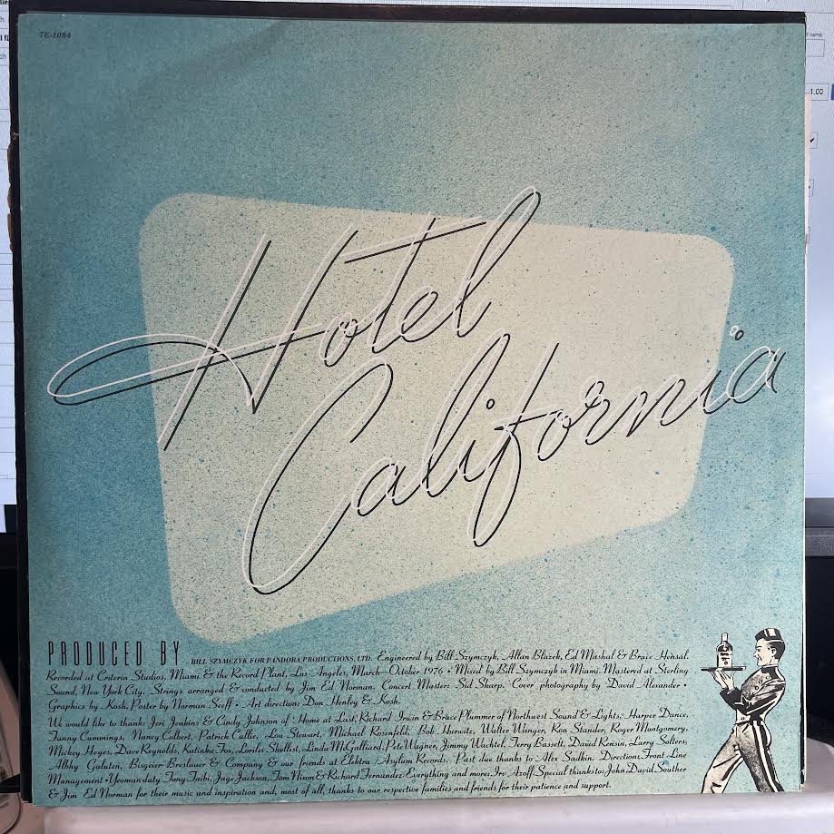 Eagles - Hotel California (VINYL WITH POSTER) | Very Good (VG) Excellent (EX) - ROCK / USED *VERY GOOD+*