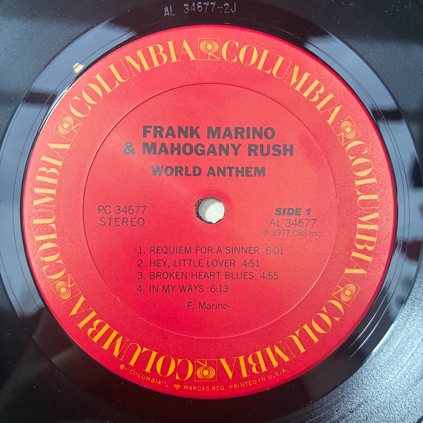 World Anthem (VINYL) | Very Good Plus (VG+) Excellent (EX) - ROCK / USED *VERY GOOD+*