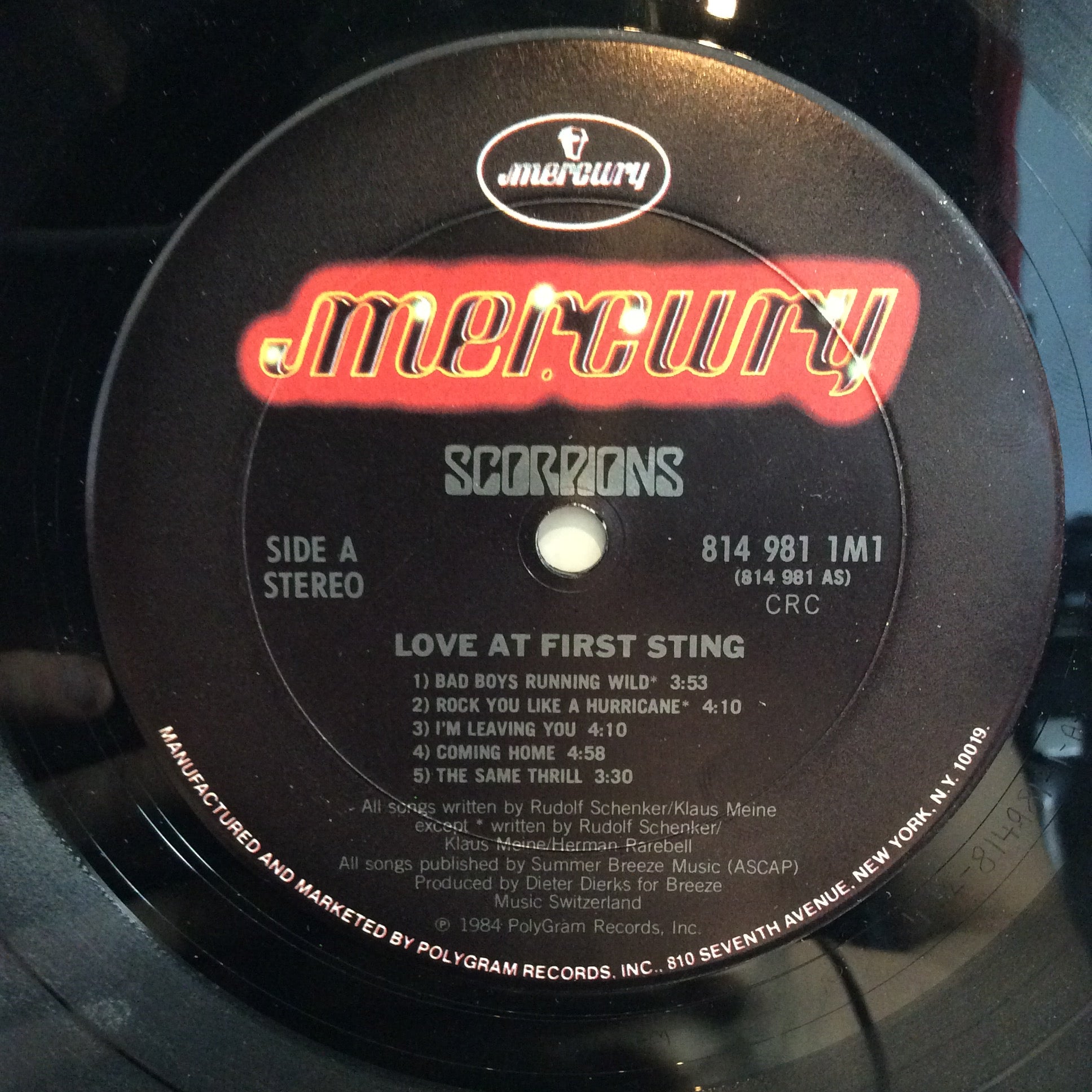 Love At First Sting (VINYL) | Very Good Plus (VG+) Excellent+ (EX+) - ROCK / USED *VERY GOOD+*
