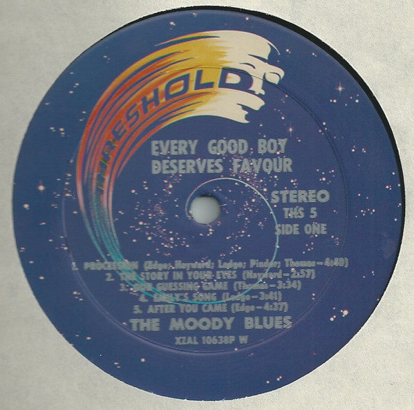 The Moody Blues Every Good Boy Deserves Favour *WADDELL* LP Very Good Plus (VG+) Very Good (VG)