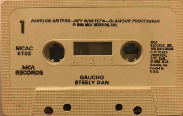 Steely Dan - Gaucho (CASSETTE) | Very Good Plus (VG+) Very Good Plus (VG+) - ROCK / USED *VERY GOOD+*