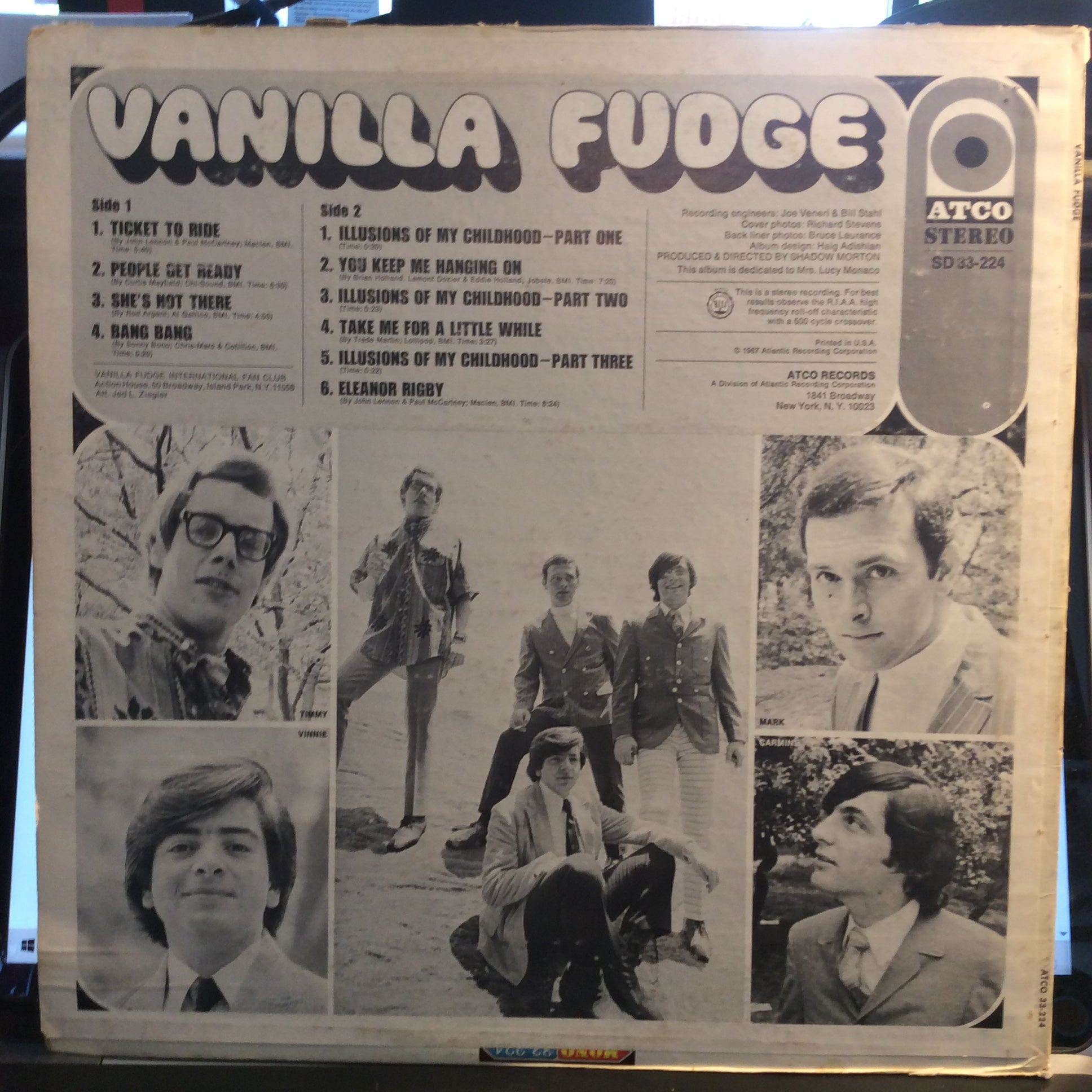 Vanilla Fudge (VINYL) | Very Good Plus (VG+) Very Good (VG) - ROCK / USED *VERY GOOD+*