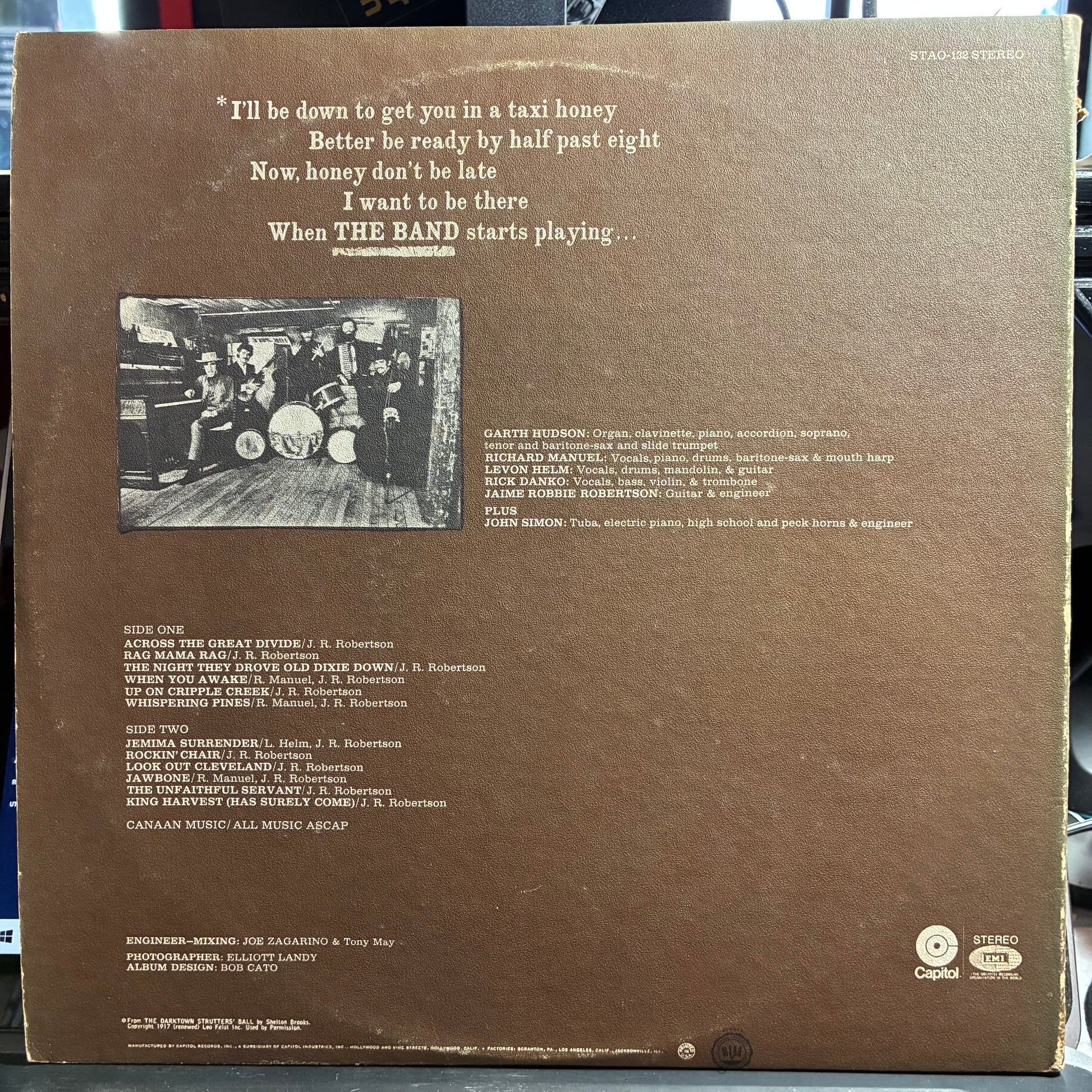 The Band - The Band (VINYL) | Very Good Plus (VG+) Excellent (EX) - ROCK / USED *VERY GOOD+*