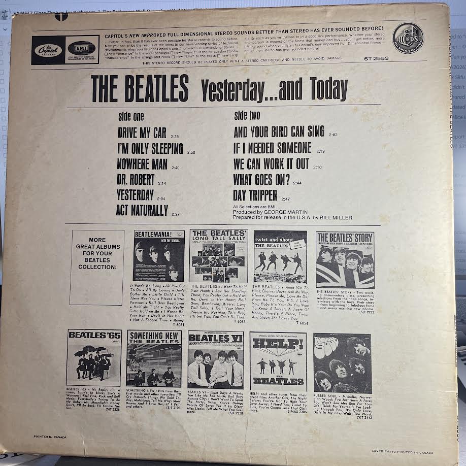 Yesterday And Today (VINYL) | Very Good Plus (VG+) Very Good Plus (VG+) - ROCK / USED *VERY GOOD+*