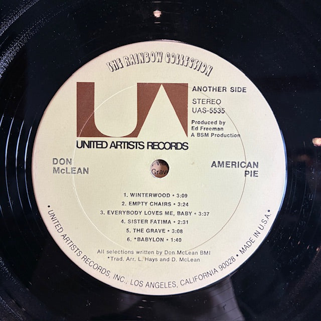 American Pie (VINYL) | Very Good Plus (VG+) Very Good (VG) - ROCK / USED *VERY GOOD+*