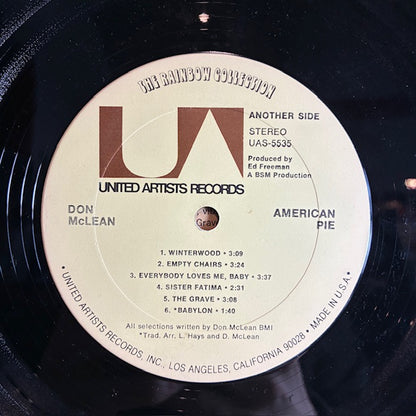 American Pie (VINYL) | Very Good Plus (VG+) Very Good (VG) - ROCK / USED *VERY GOOD+*