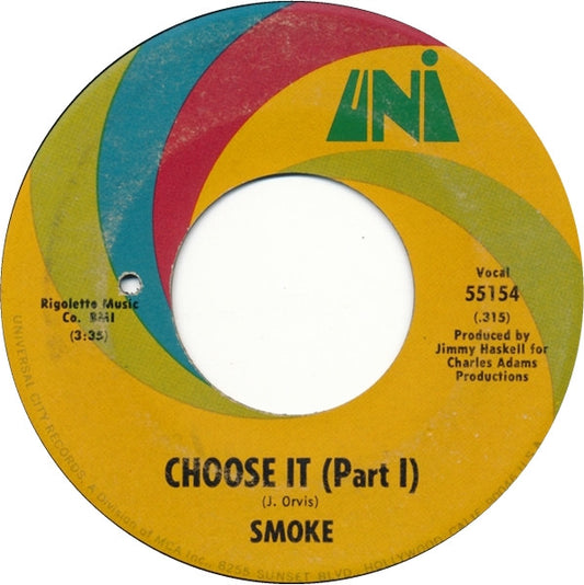 Choose It (7" VINYL) | Very Good Plus (VG+) Generic - ROCK / USED *VERY GOOD+*