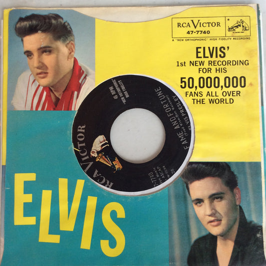 Stuck On You / Fame And Fortune (7" VINYL) | Very Good Plus (VG+) Excellent (EX) - ROCK / USED *VERY GOOD+*
