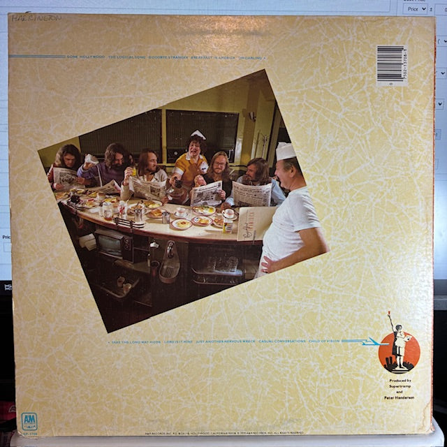 Breakfast In America (VINYL) | Very Good Plus (VG+) Very Good Plus (VG+) - ROCK / USED *VERY GOOD+*