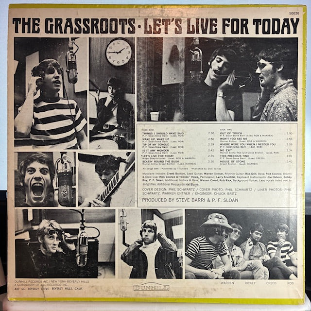 Let's Live For Today (VINYL) | Very Good Plus (VG+) Very Good Plus (VG+) - ROCK / USED *VERY GOOD+*