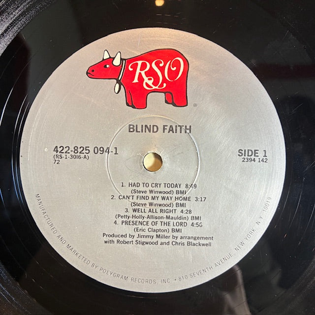 Blind Faith (VINYL) | Very Good Plus (VG+) Very Good Plus (VG+) - ROCK / USED *VERY GOOD+*