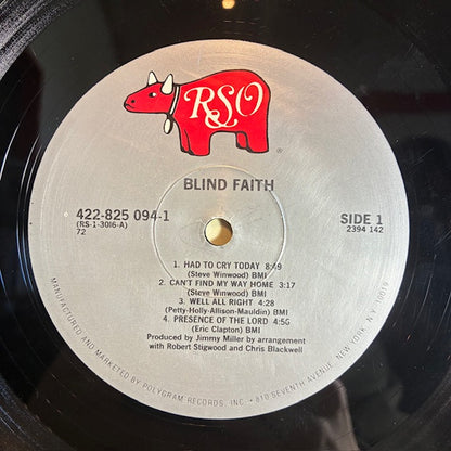 Blind Faith (VINYL) | Very Good Plus (VG+) Very Good Plus (VG+) - ROCK / USED *VERY GOOD+*