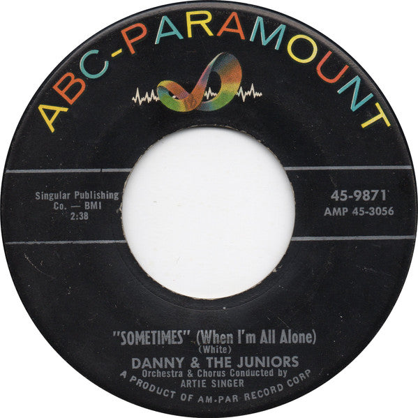 Danny & The Juniors - At The Hop / Sometimes (When I'm All Alone) | Very Good Plus (VG+) Generic - ROCK / USED *VERY GOOD+*
