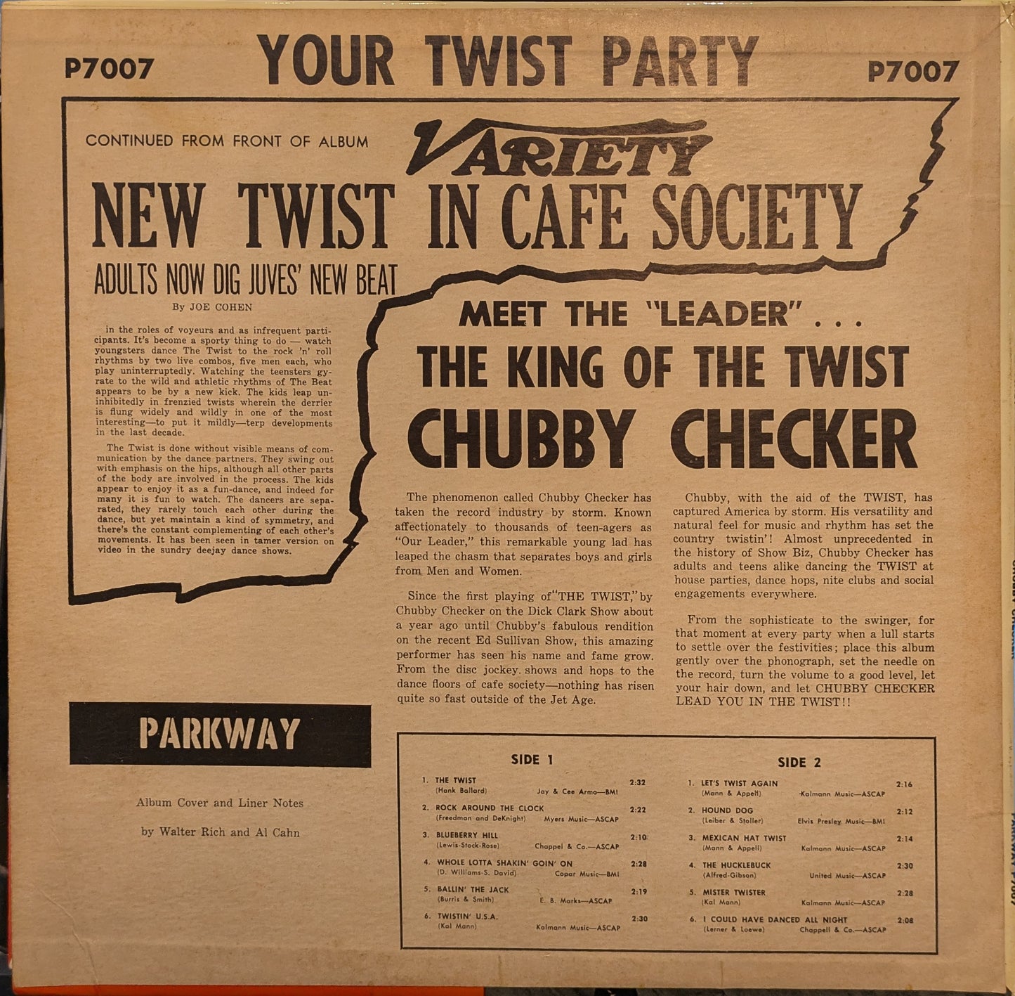 Chubby Checker - Your Twist Party (With The King Of Twist) | Very Good Plus (VG+) Near Mint (NM) - ROCK / USED *VERY GOOD+*