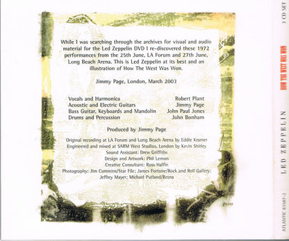 How The West Was Won (3xCD) | Very Good Plus (VG+) Very Good (VG) - ROCK / USED *VERY GOOD+*