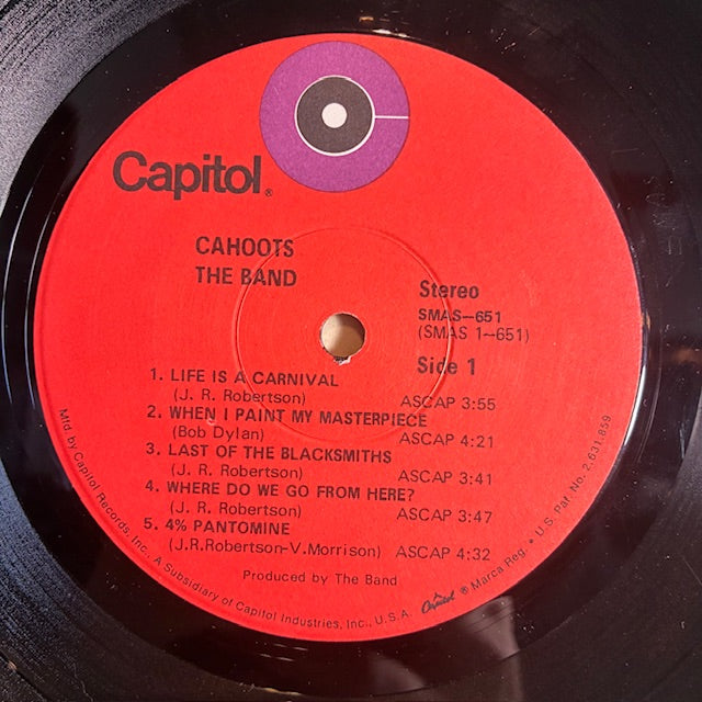 Cahoots (VINYL) | Very Good Plus (VG+) Excellent (EX) - ROCK / USED *VERY GOOD+*